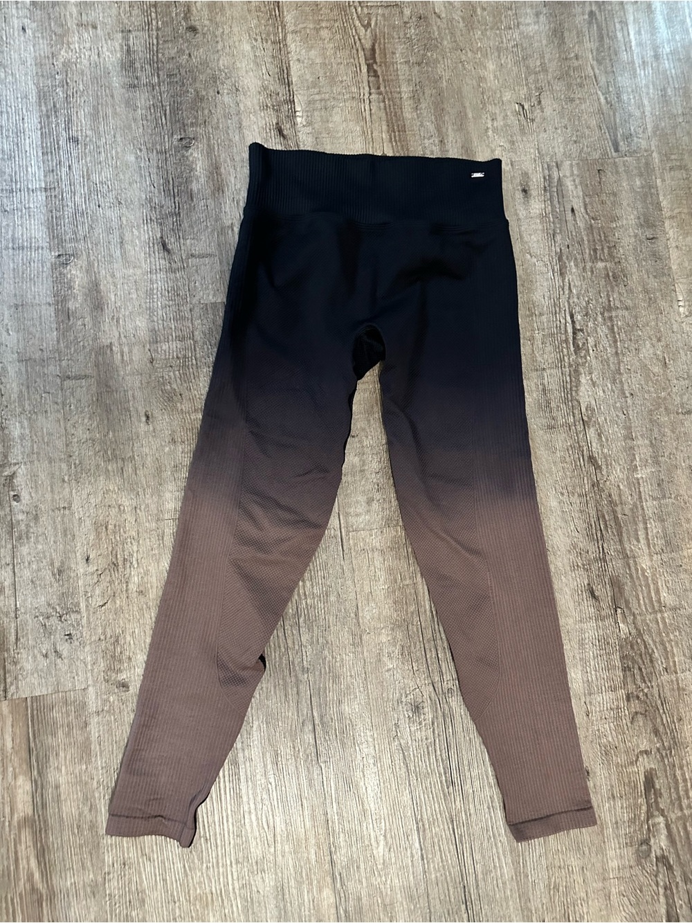 PINK Victoria's Secret Black to Brown Ombre Seamless Leggings